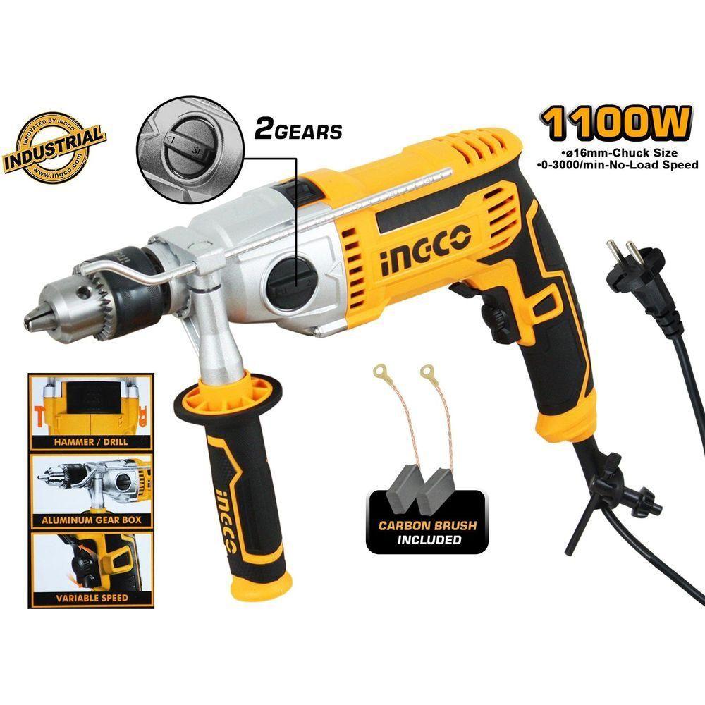 Ingco ID11008 Impact Drill 1100W 13mm - KHM Megatools Corp. Ingco ID11008 Impact Drill 1100W 13mm - KHM Megatools Corp.
